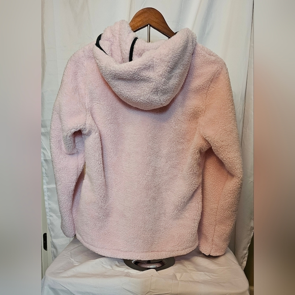 FREE COUNTRY Pink Faux Sherpa Fleece Jacket Sz. Medium - Picture 2 of 4
